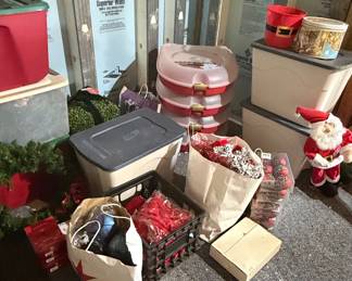 Assorted Christmas Decor and Ornament Collection