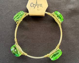 CrAve Wire-Wrapped Bangle Bracelet