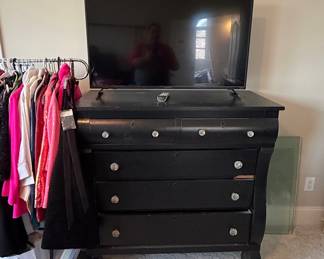 Empire Style Sleigh Chest of Drawers