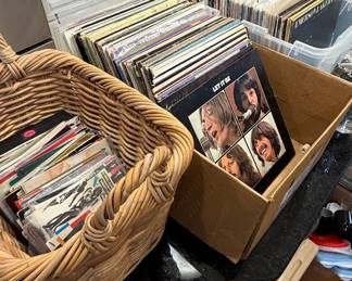 Vintage Vinyl Record Collection - Classic Rock and Pop