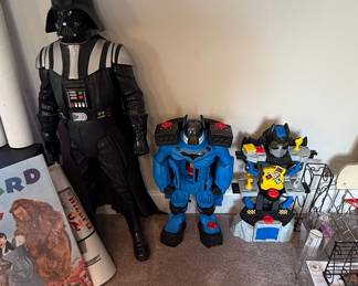 Large Star Wars Darth Vader Jakks Pacific Big-Figs and Imaginext DC Super Friends Figures