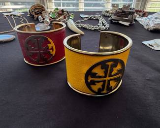 Tory Burch Logo Cuff Bracelets