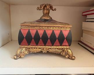 Harlequin Pattern Decorative Keepsake Box