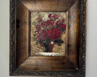 Impressionist Style Floral Still Life Oil Painting