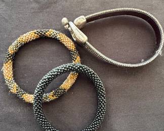 Assorted Beaded and Cord Bracelets