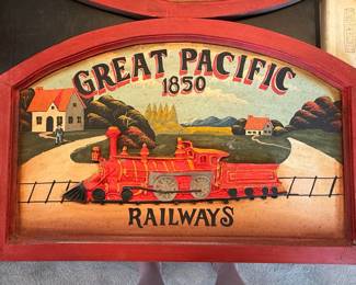 Great Pacific 1850 Railways Decorative Wall Plaque