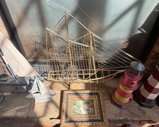 Curtis Jere Brass Sailboat Sculpture