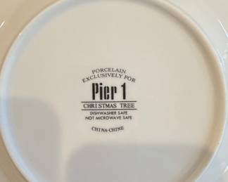 Pier 1 Imports Christmas Tree Salad Plate