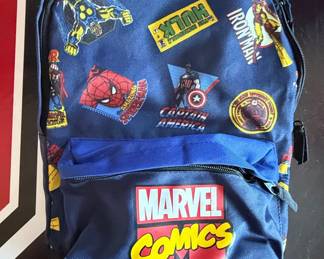 Marvel Comics Character Print Backpack