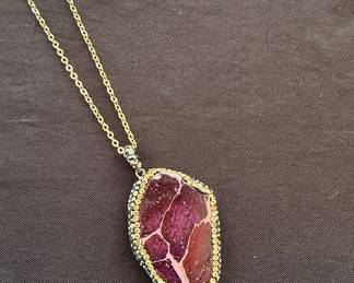 Sea Sediment Jasper Pendant Necklace