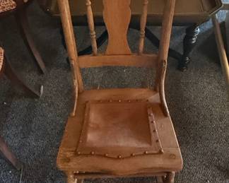 Antique Spindle-Back Side Chair
