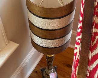 Mid-Century Modern Spiral Base Table Lamp