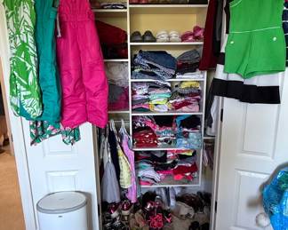 Assorted Children's Clothing and Footwear Closet Lot