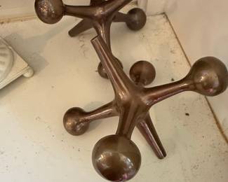 Bill Curry Design Line Jacks Bookends/Sculptures