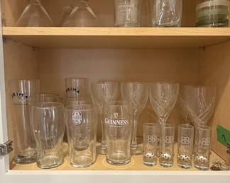 Assorted Vintage Barware Collection with Focus on Guinness