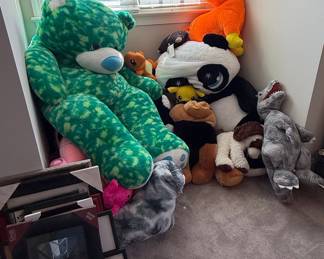 Assorted Stuffed Animal Collection with Build-A-Bear Items