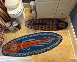 Surfboard Accent Rugs (Pair)