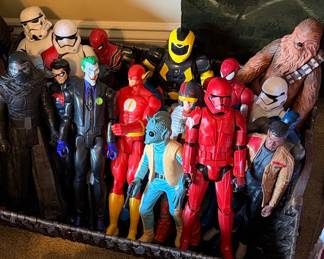 Assorted 12-inch Action Figure Lot (Star Wars, Marvel, DC)