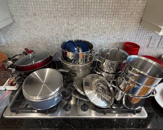 Assorted Stainless Steel Cookware Collection