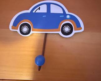 Children's Vehicle-Themed Wall Hooks