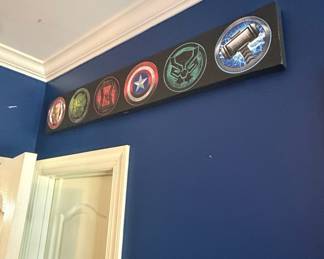 Marvel Avengers Cinematic Universe Logo Wall Art Set