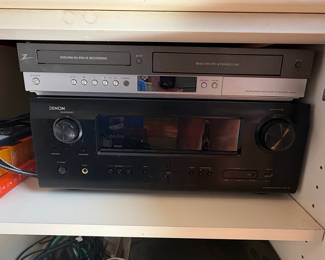 Denon AVR-791 AV Receiver and Zenith XBR616 DVD/VCR Combo