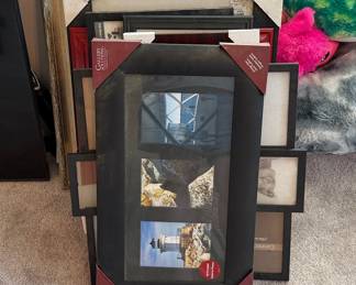 Gallery Solutions Black Multi-Opening Picture Frame for Three 5x7 Photos