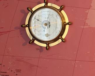 Ship's Wheel Barometer