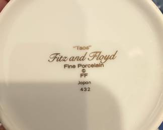 Fitz and Floyd Taos Fine Porcelain Dinnerware Set