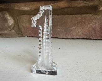 Waterford Crystal Number 1 Paperweight