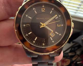Michael Kors Tortoise Shell Chronograph Watch MK5298