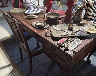 Chippendale Style Ball and Claw Feet Writing Desk