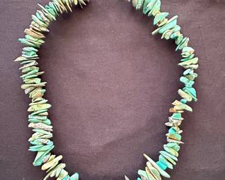 Turquoise Chip Bead Necklace