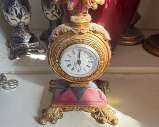 Jester-Themed Decorative Mantle Clock