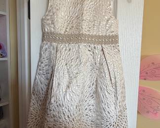 Lilly Pulitzer Girls' Metallic Jacquard Party Dress
