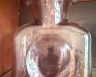 Vintage Blenko Amethyst Double Spout Water Bottle