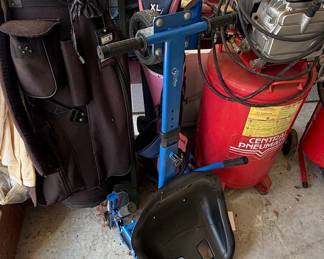 CaddyLite Golf Push Cart with Seat Attachment