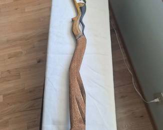 94 TallSlenderWomanWoodSculpture