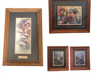 243 NumberedWildlifeBirdArtSusanBourdetSamTimmFramedPrints