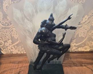 18 VintageArtDecoStyleHarlequinBallerinaTableLamp