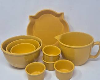 36 ChantalYellowCeramicMixingBakewareSet