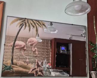 31 TurnerFlamingoLithographWallMirror