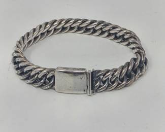 33 925MexicoHeavySterlingSilverLinkBracelet