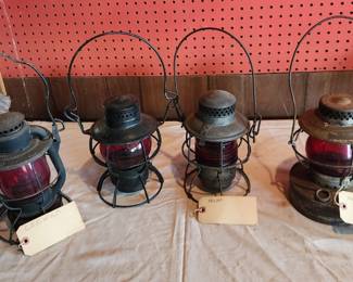 Red Globe Railroad Lanterns