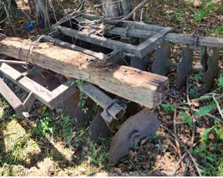 Antique Farm Disc Harrow