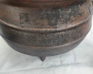 Signed Cast Iron Pot