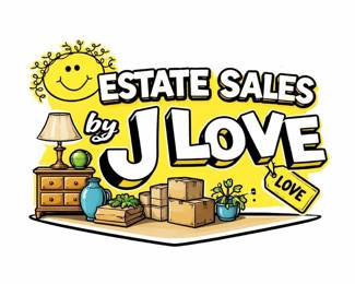 Estate sales logo with playful design