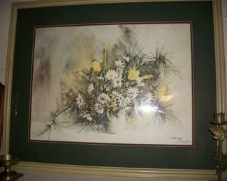 Carolyn Blish "Tulips and Daisies" Framed Print