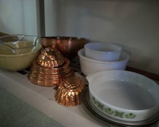 Vintage Anchor Hocking / Copper Molds