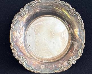 Vintage MIYATA Sterling Silver 950 Ornate 5.5" Saucer * Total Weight 87.6g